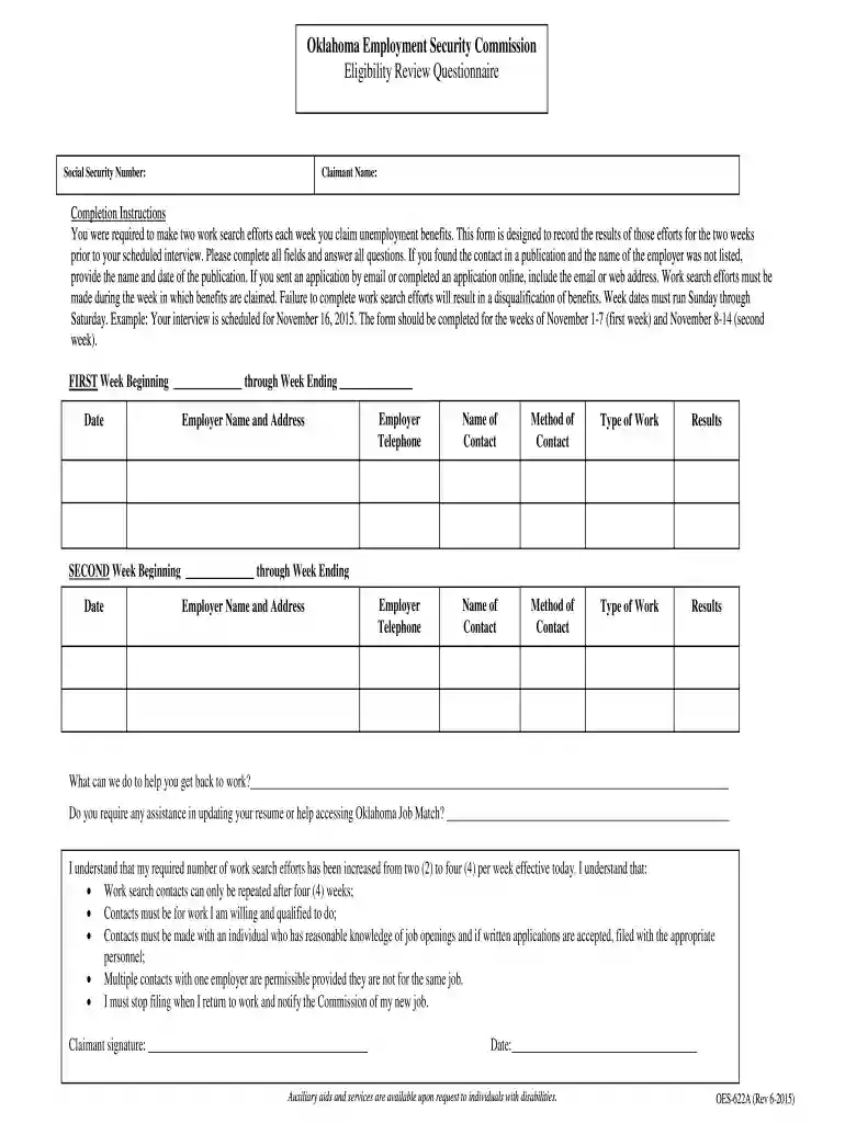 work search form Preview on Page 1