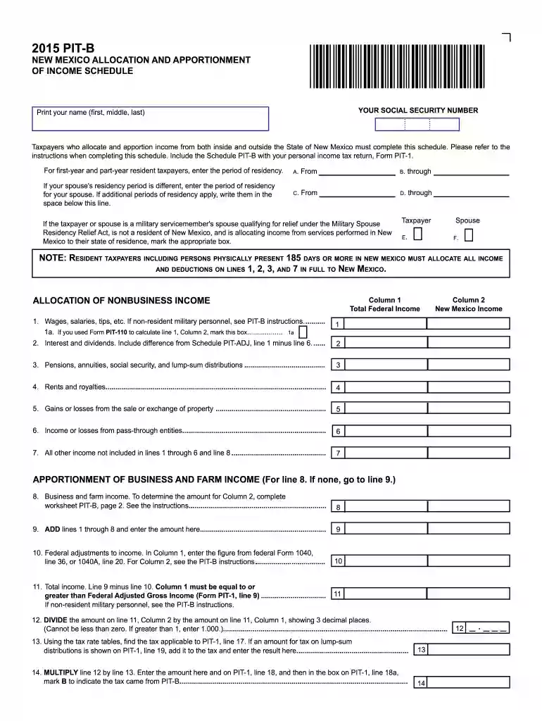 PIT-B Preview on Page 1