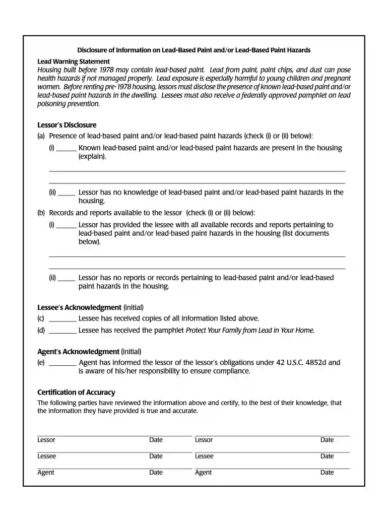 lead pamphlet for tenants Preview on Page 1