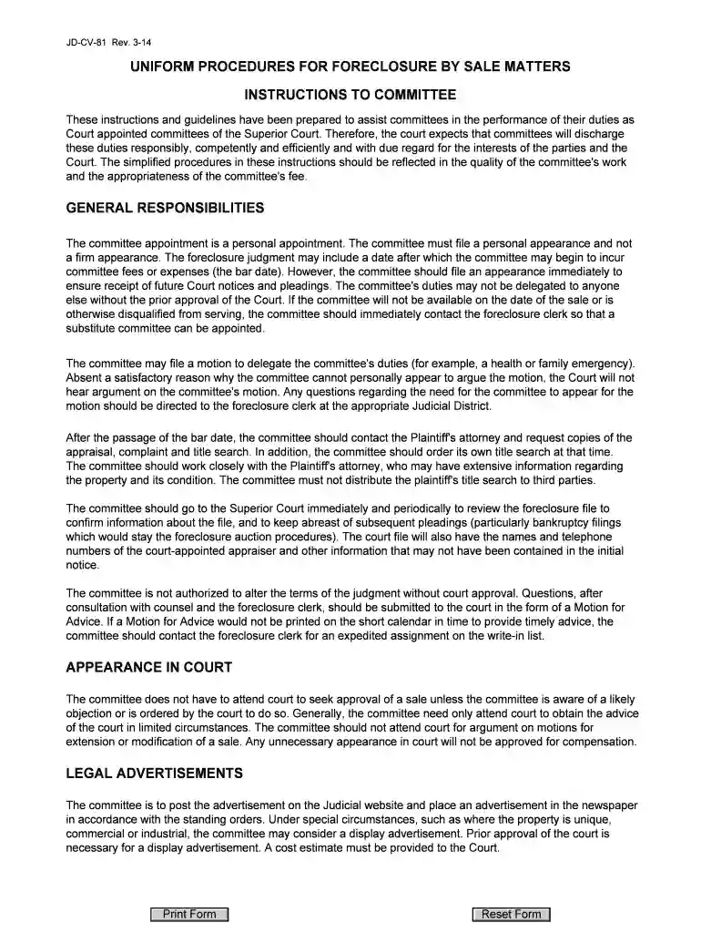 uniform procedures Preview on Page 1