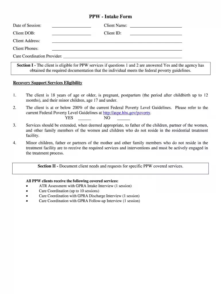 ppw form Preview on Page 1