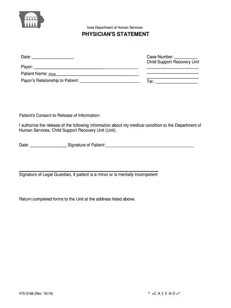 iowa form physician Preview on Page 1