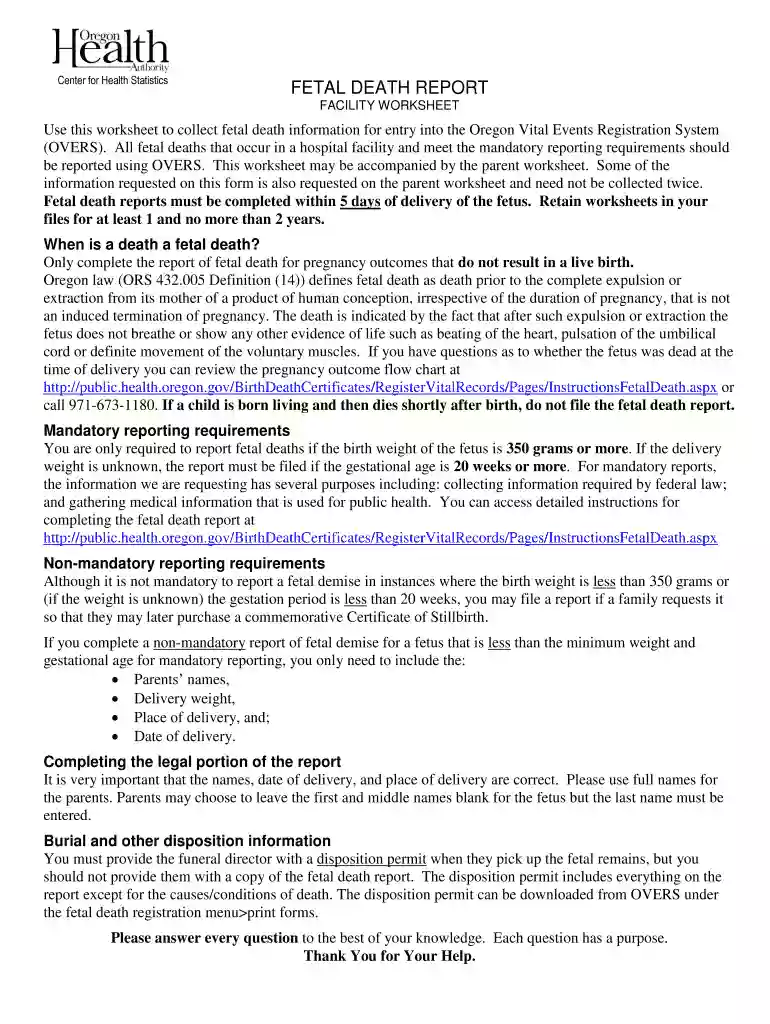 oregon death report Preview on Page 1