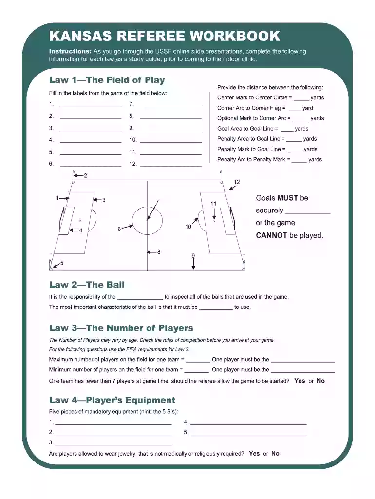 kansas referee workbook Preview on Page 1