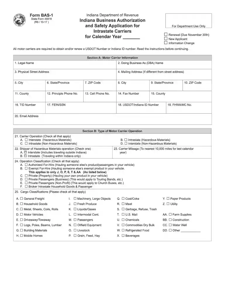 bas form pdf Preview on Page 1