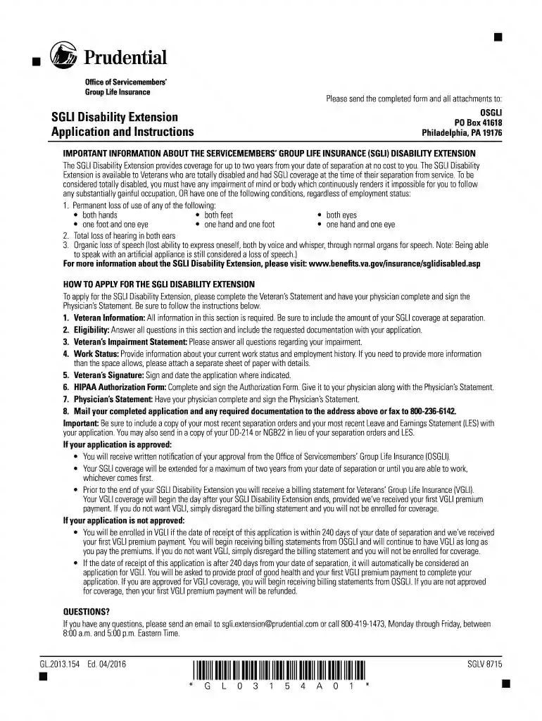 disability extension form Preview on Page 1