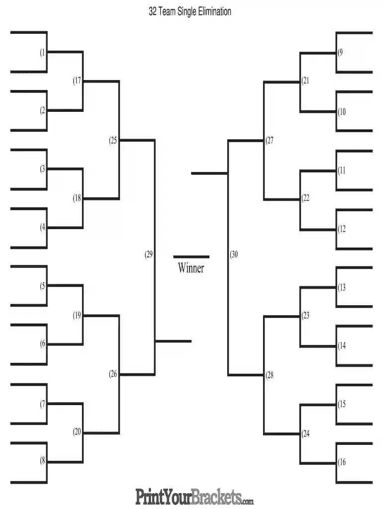 free editable bracket Preview on Page 1