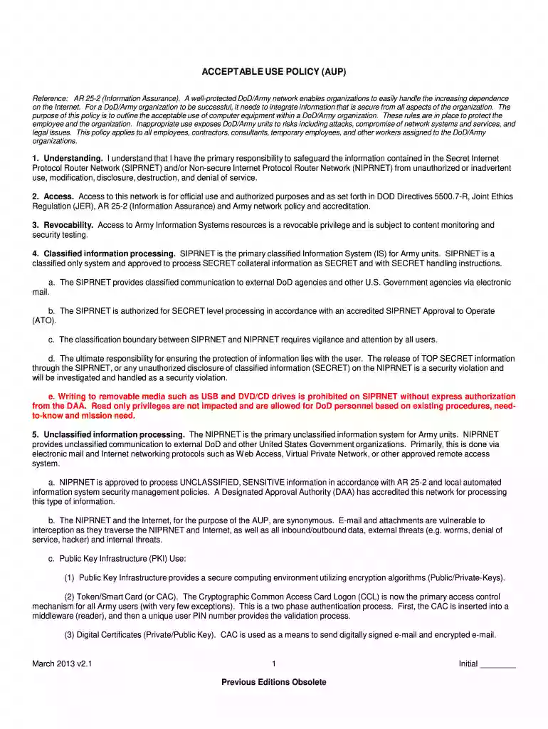 aup army Preview on Page 1