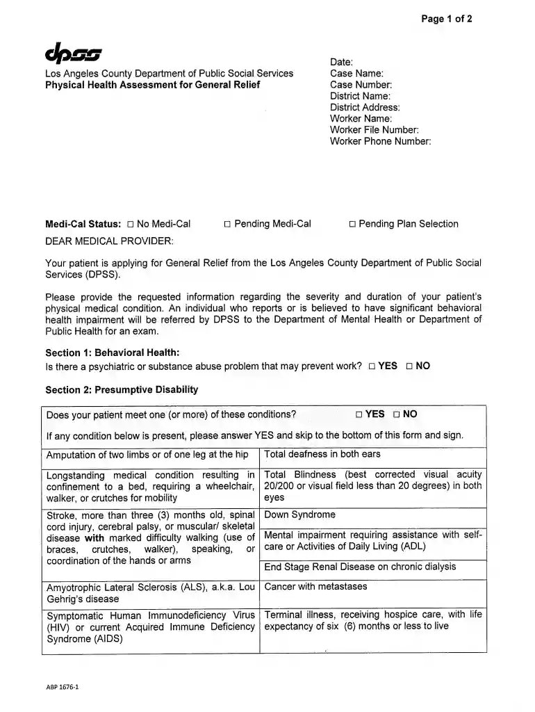 abp 1676 1 form Preview on Page 1