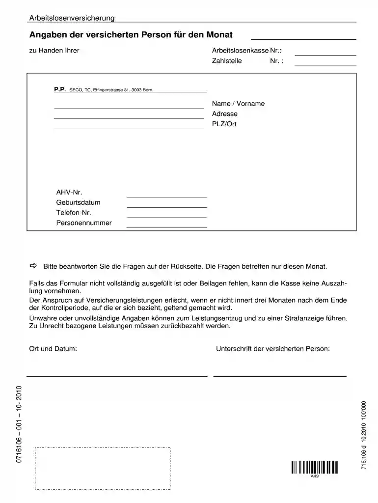 angaben der versicherten person Preview on Page 1