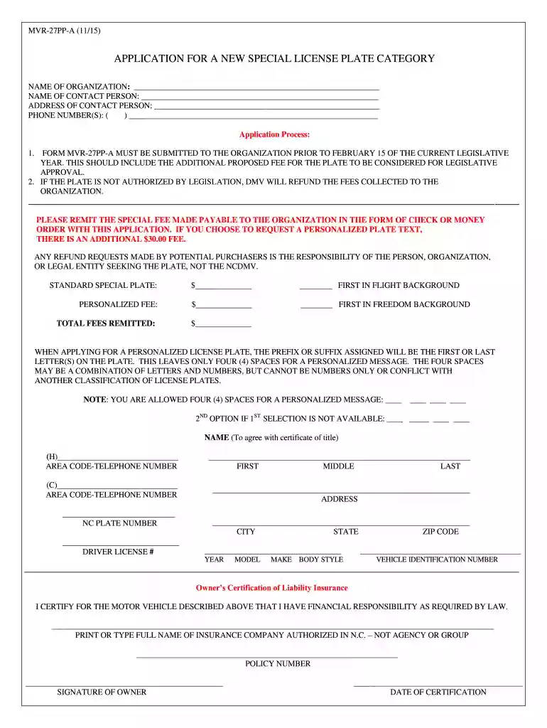 north carolina special license plate Preview on Page 1