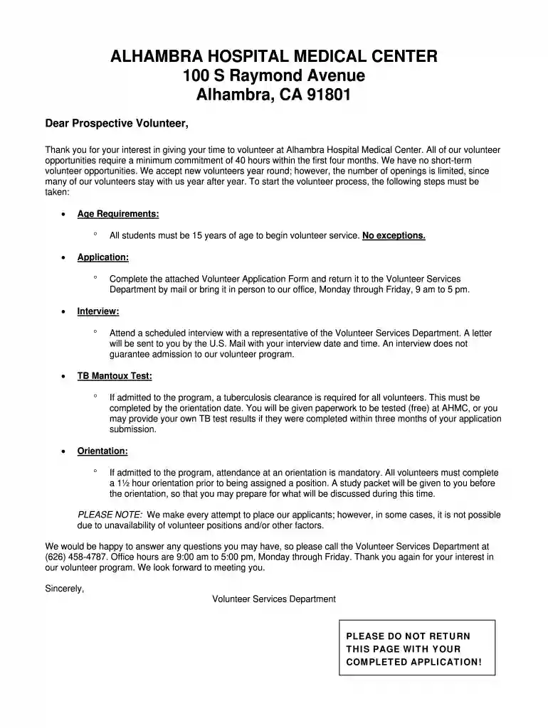 garfield medical center volunteer Preview on Page 1