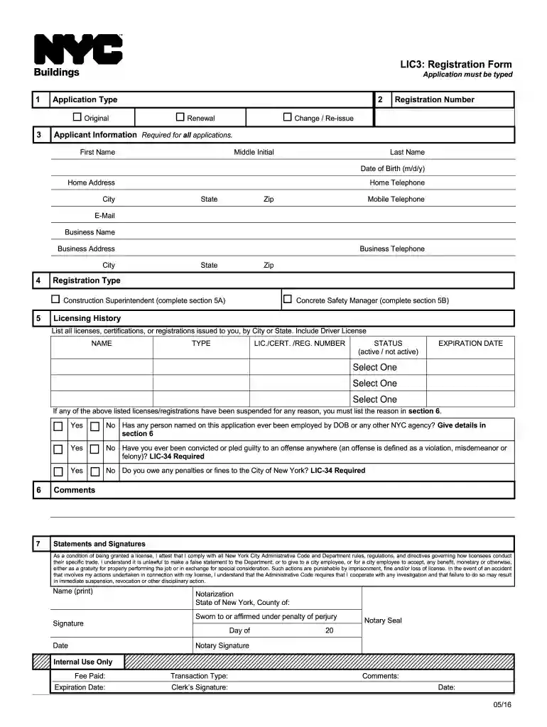 ny lic3 search Preview on Page 1