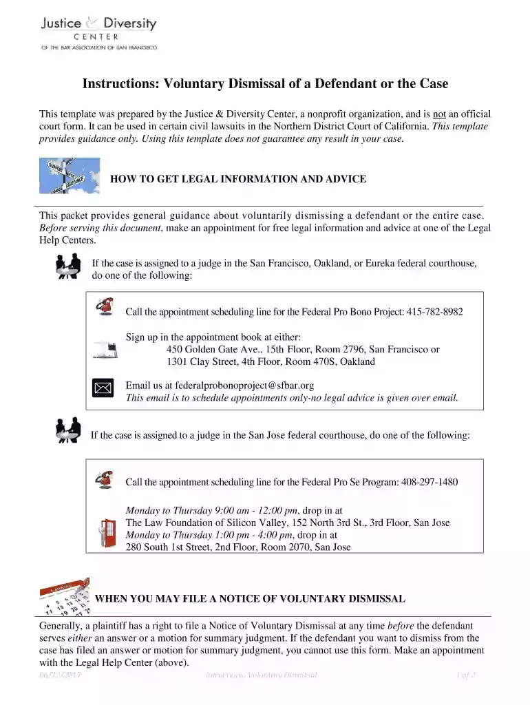 notice dismissal form Preview on Page 1