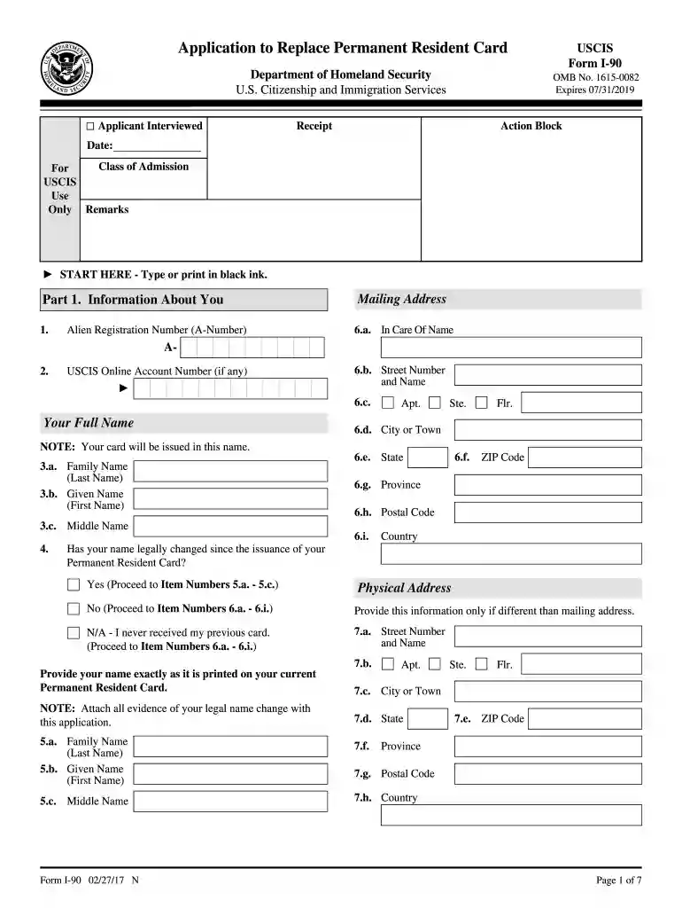 resident card application Preview on Page 1