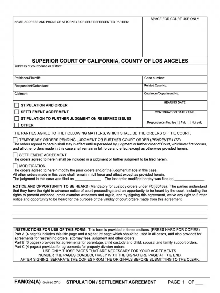 PETITIONER / ATTORNEY Preview on Page 1