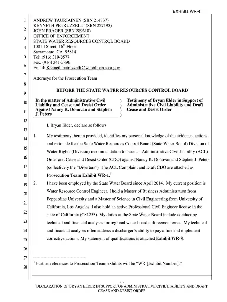 ca wr4 form Preview on Page 1