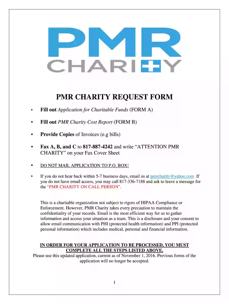 pmr form Preview on Page 1