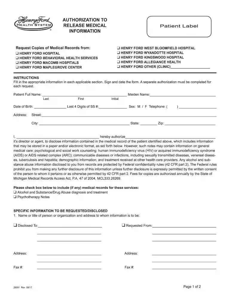 hospital discharge papers Preview on Page 1