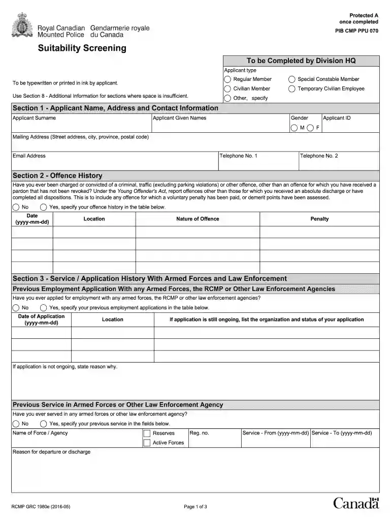 grc form Preview on Page 1
