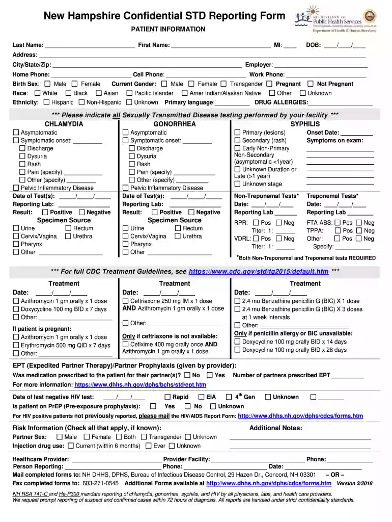 std report form Preview on Page 1