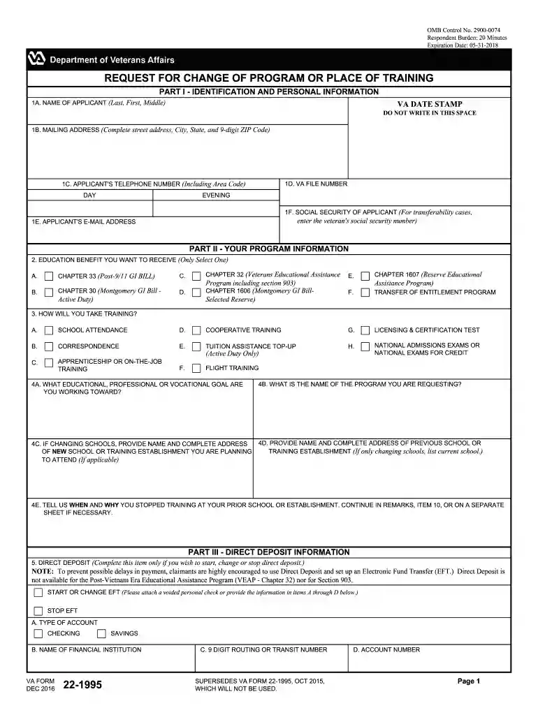 1995 form Preview on Page 1