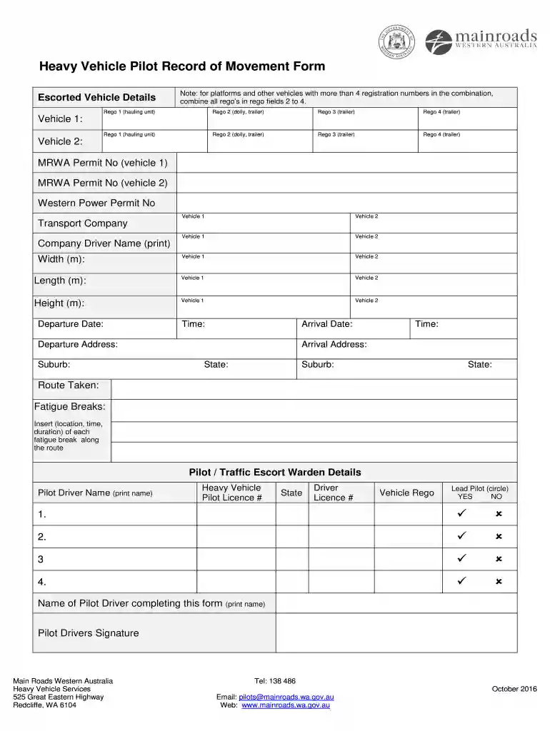 movement form Preview on Page 1