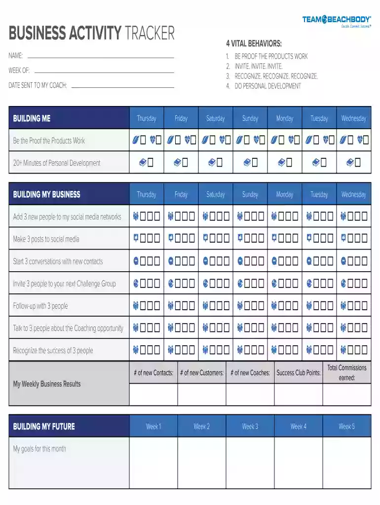 bodi business activity tracker Preview on Page 1