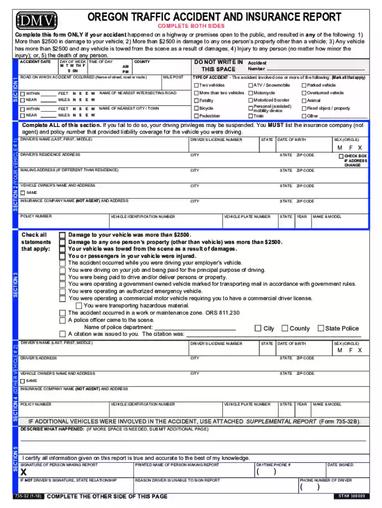 oregon dmv forms Preview on Page 1