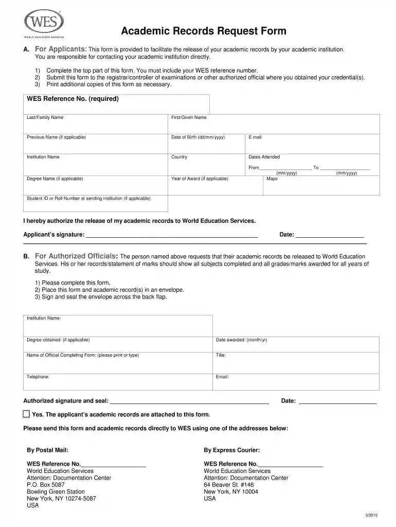 wes form Preview on Page 1