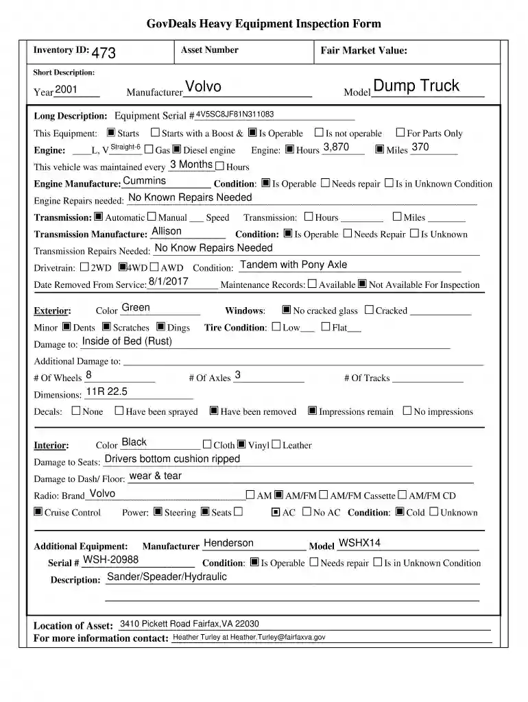 daily equipment inspection checklist pdf Preview on Page 1