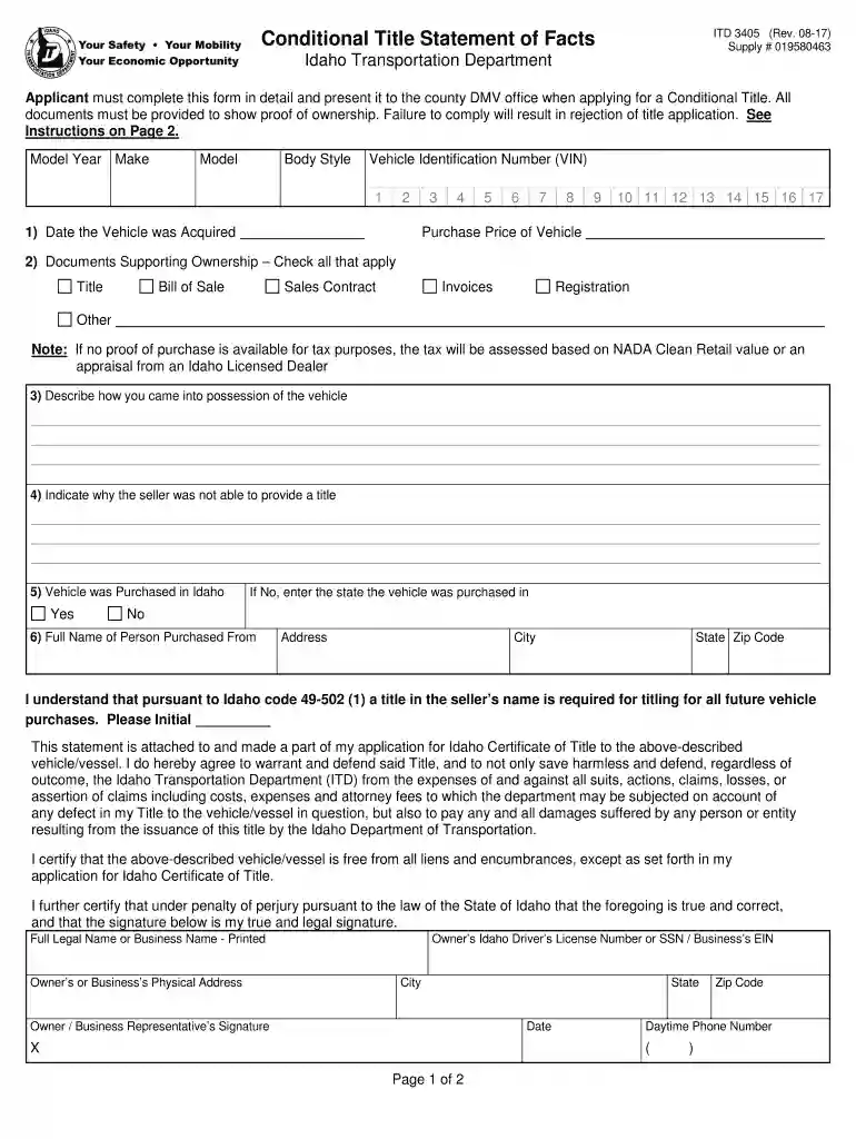 idaho 502 form Preview on Page 1