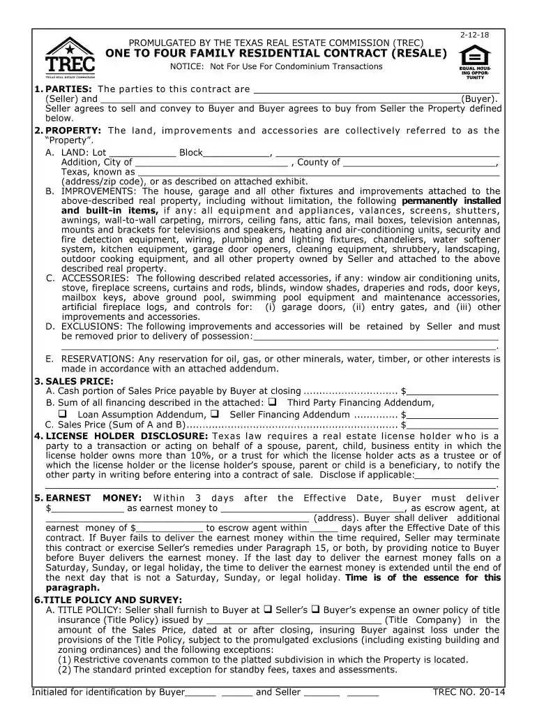 texas realtors forms Preview on Page 1