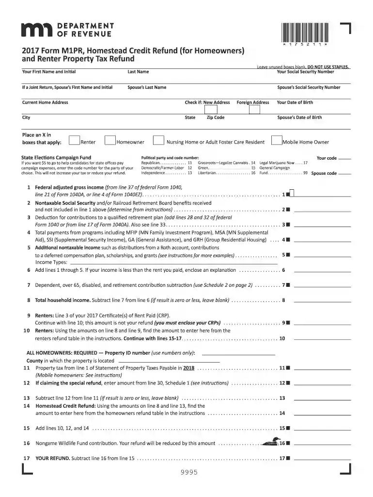 m1pr form Preview on Page 1