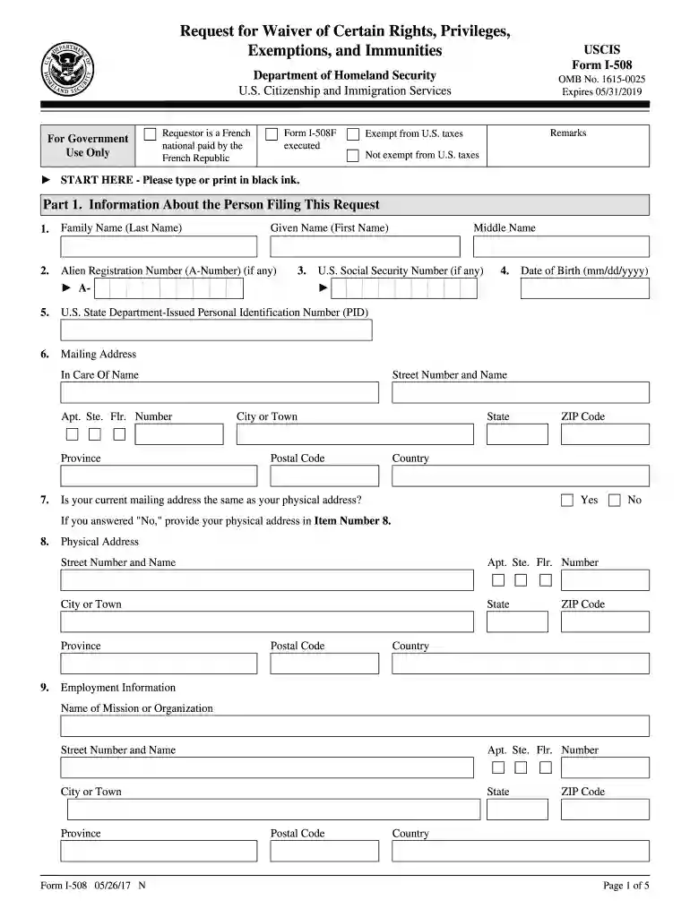 508 form Preview on Page 1
