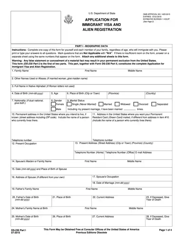 visa registration Preview on Page 1