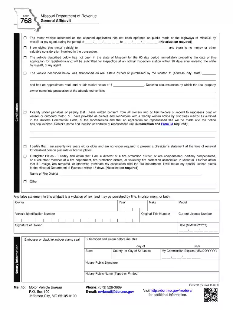mo form 768 Preview on Page 1