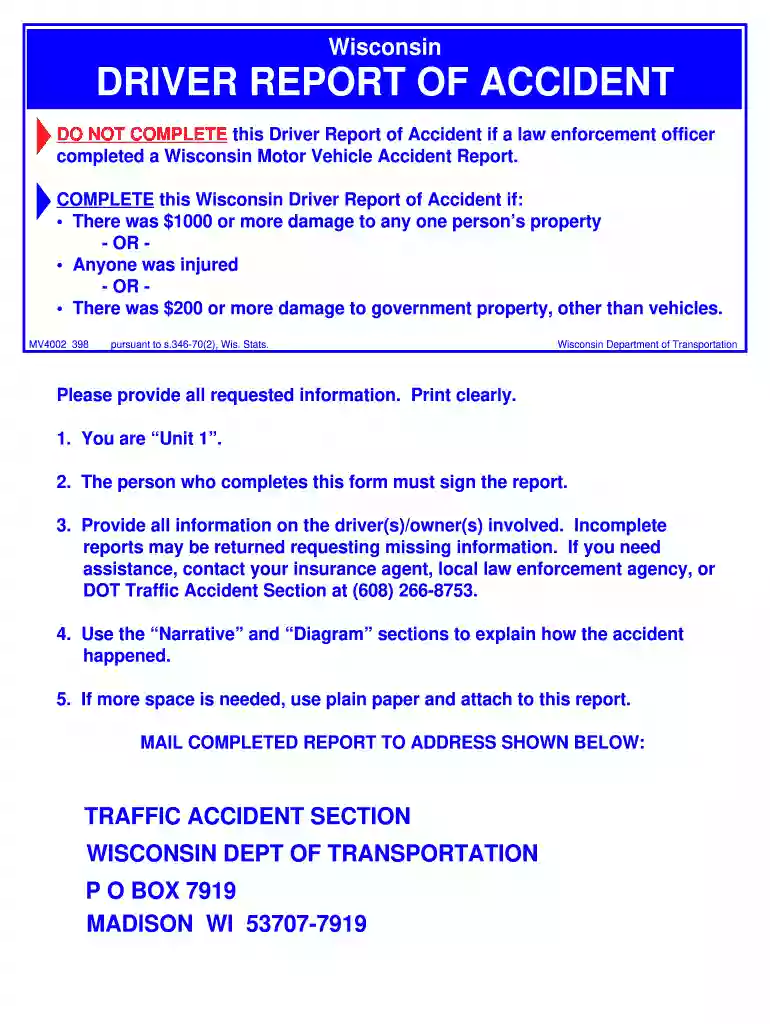 how to get a car accident police report in wisconsin Preview on Page 1