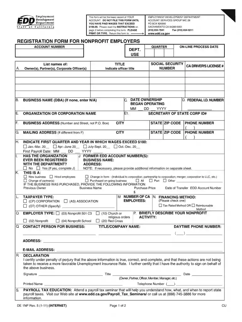 501 corp form Preview on Page 1