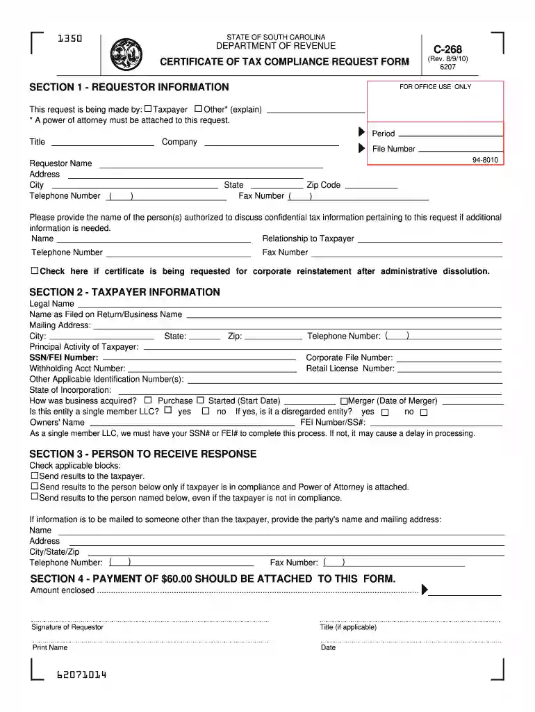 letter from sc department of revenue Preview on Page 1