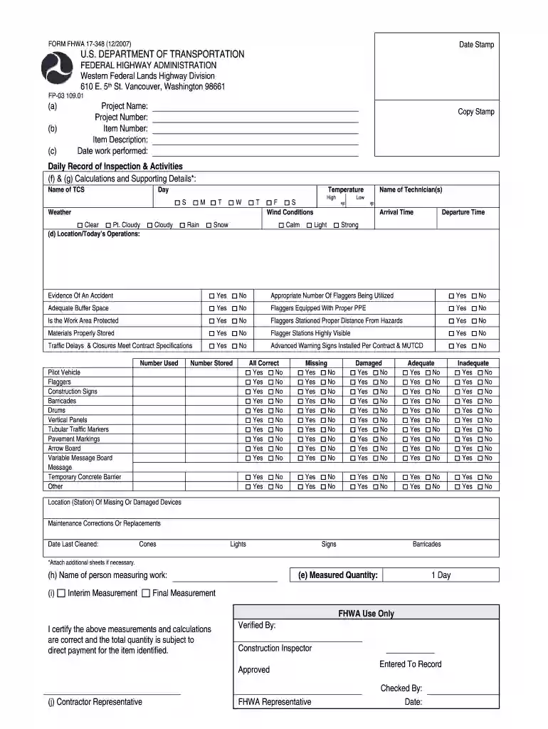 FHWA Form 17-348 TSS.doc Preview on Page 1