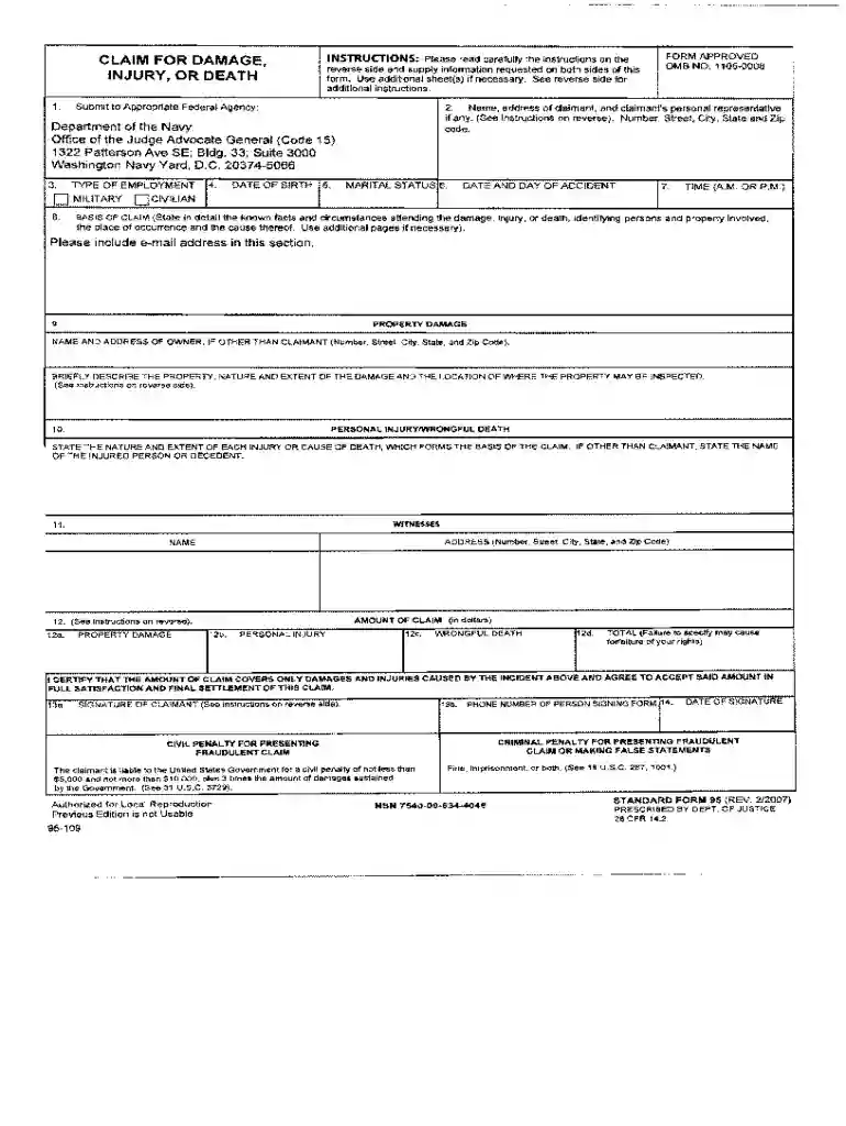 clja claims form pdf Preview on Page 1