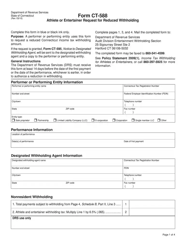 ct state tax form 2021 Preview on Page 1