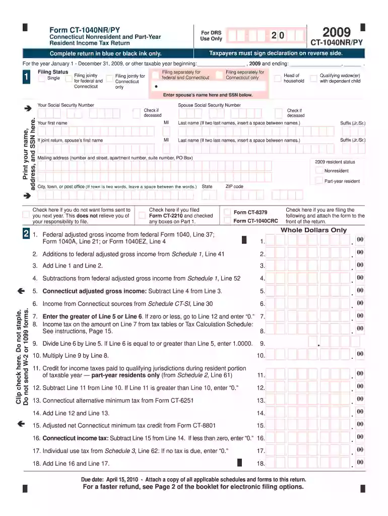 2009 ct form Preview on Page 1