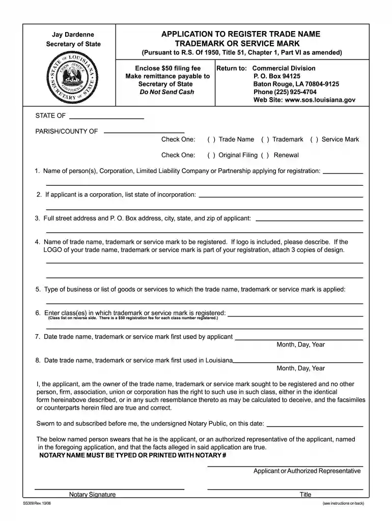 trademark state Preview on Page 1