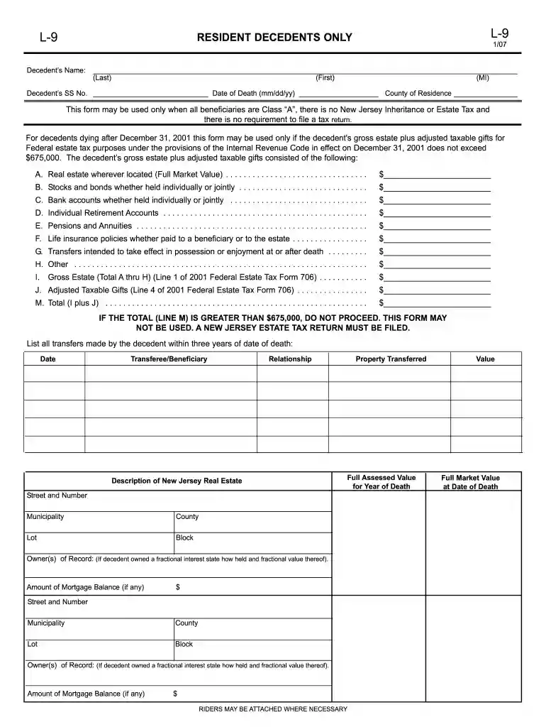 affidavit of domicile nj Preview on Page 1