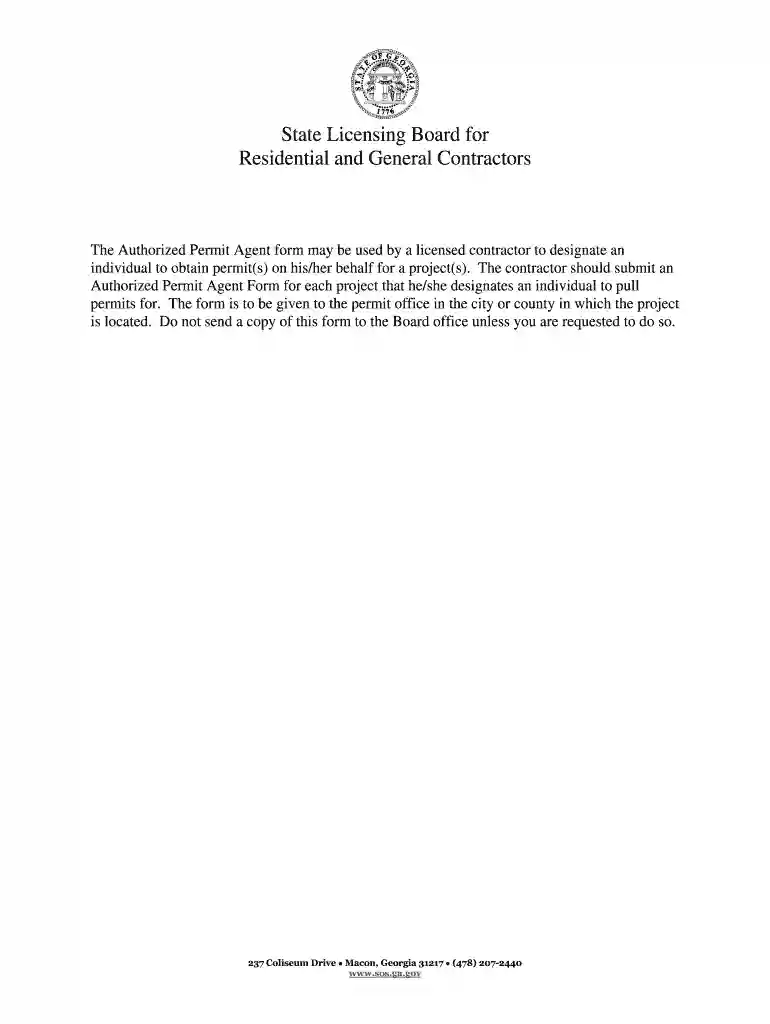 georgia authorized agent Preview on Page 1