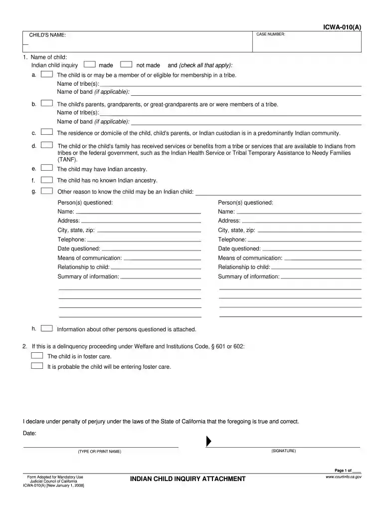 icwa full form Preview on Page 1