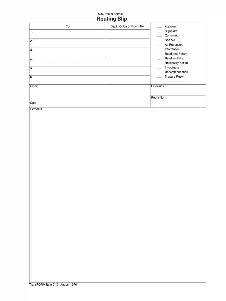 ps form 13 Preview on Page 1