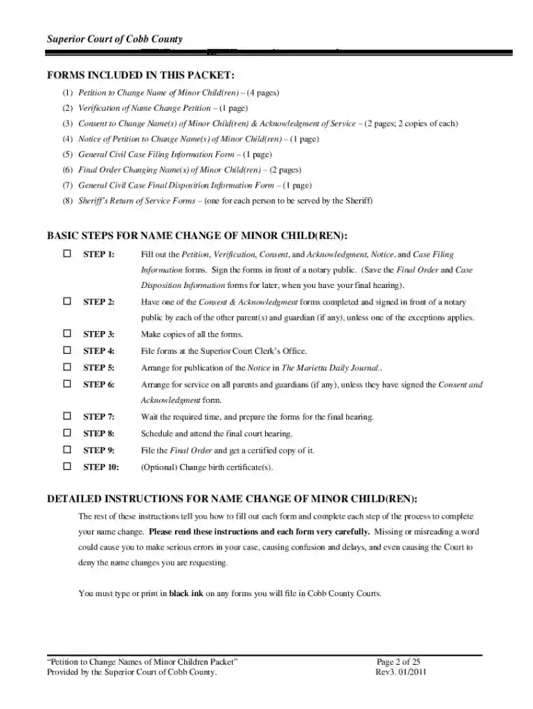 how much does it cost to change a child's last name in georgia Preview on Page 1